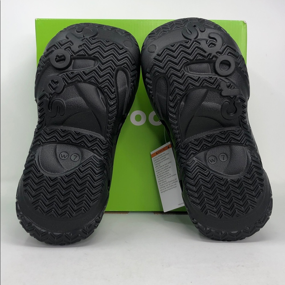 Crocs Caged 211141-001 Women’s Black Slip On Clogs- Size 7 - Picture 7 of 7